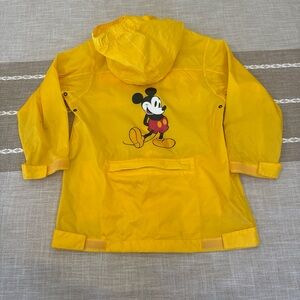 Disney Yellow Mickey Mouse Hooded Kids Raincoat